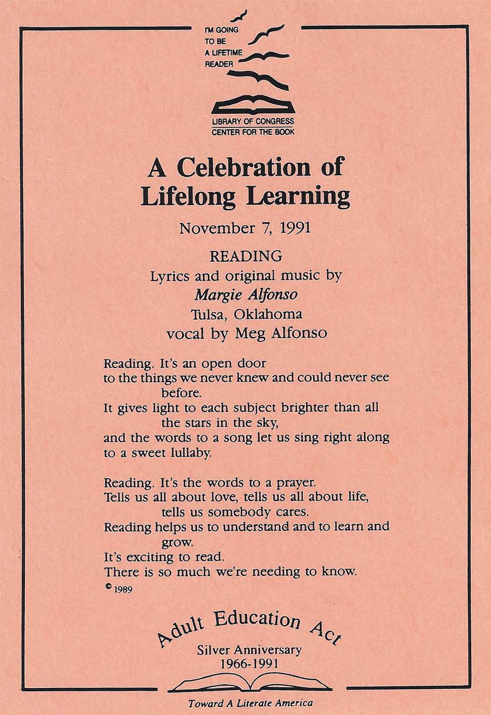 A Celebration of Lifelong Learning Pg 1